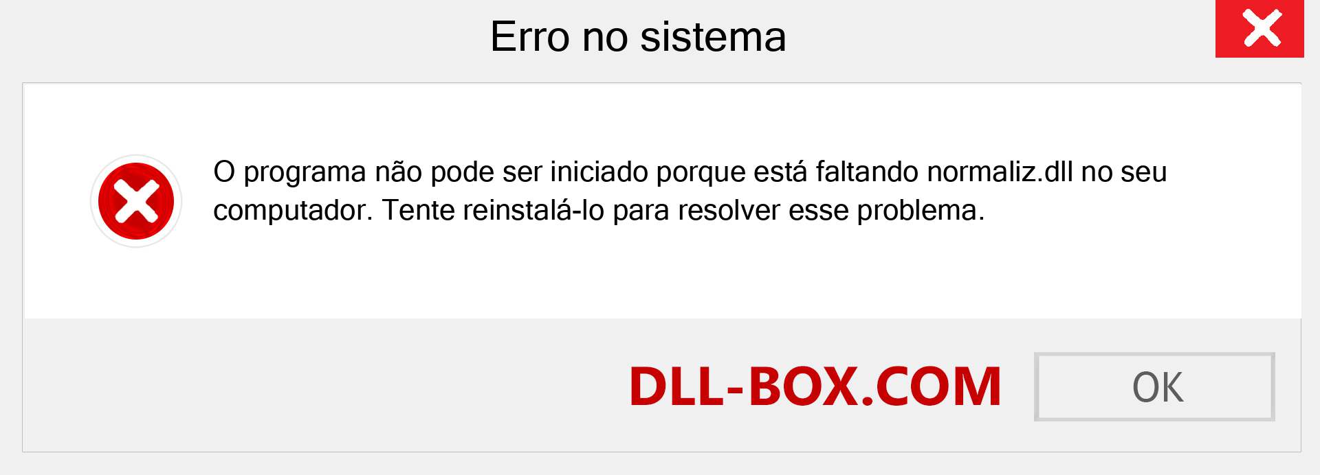 Arquivo normaliz.dll ausente ?. Download para Windows 7, 8, 10 - Correção de erro ausente normaliz dll no Windows, fotos, imagens